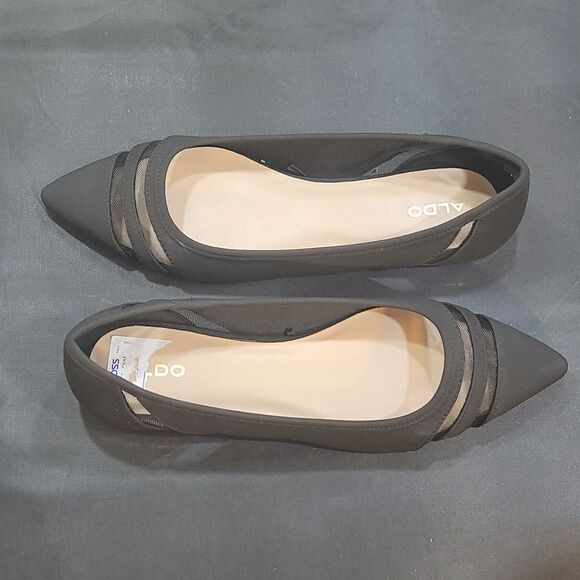BRAND NEW ALDO POINTED TOE SLIP-ON WOMEN"S LEATHER FLAT G1 - Picture 4 of 13